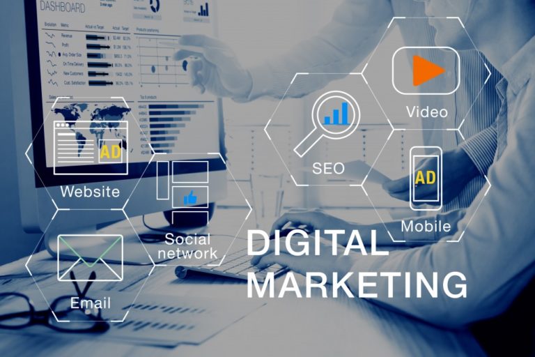 Digital marketing strategy concept