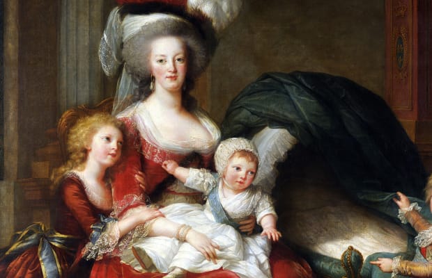 Marie Antoinette holding children